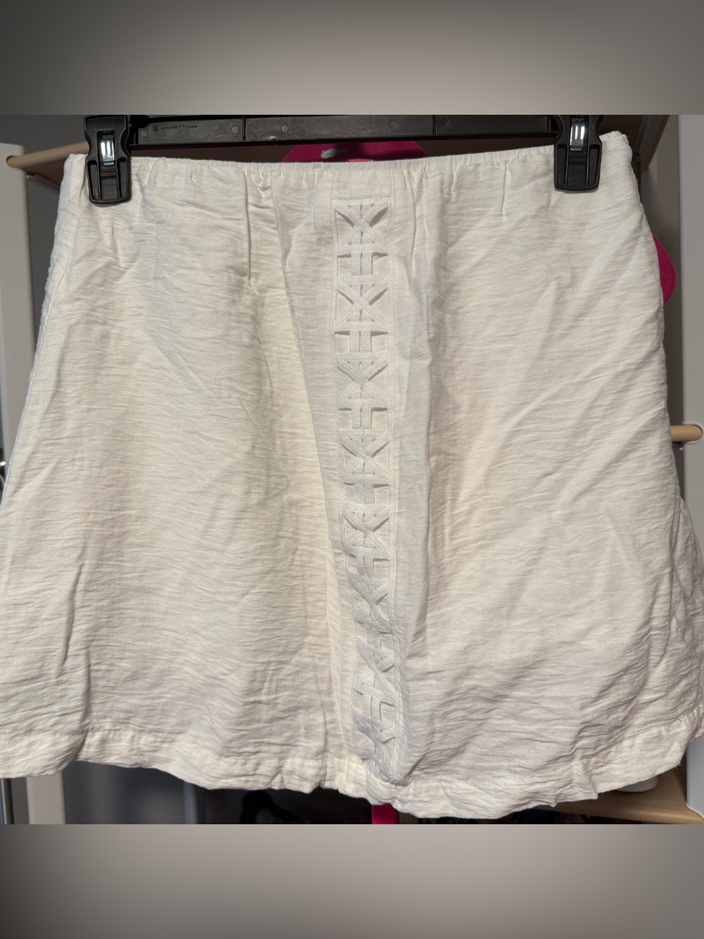 Mon Renn White Mini Skirt 🤍 | Size Medium | Lined | Flowy & Chic